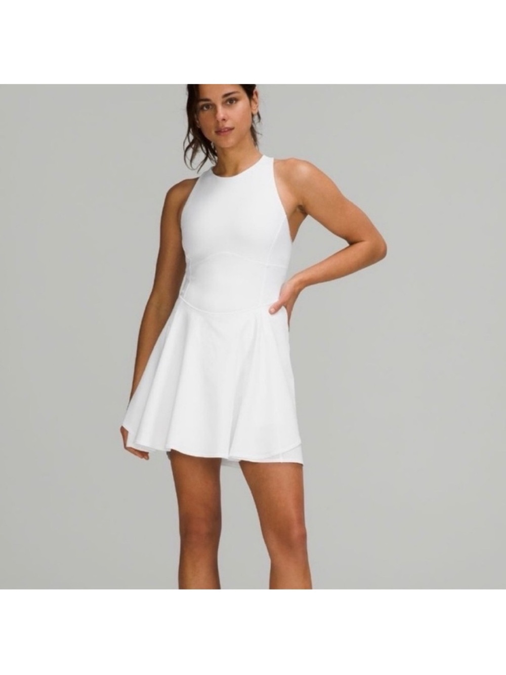 Lululemon Court Crush Tennis Dress in white size 4